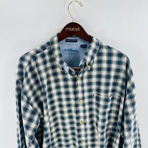 B.B. Classics Plaid Flannel‎ Button Up Long Sleeve Shirt XL